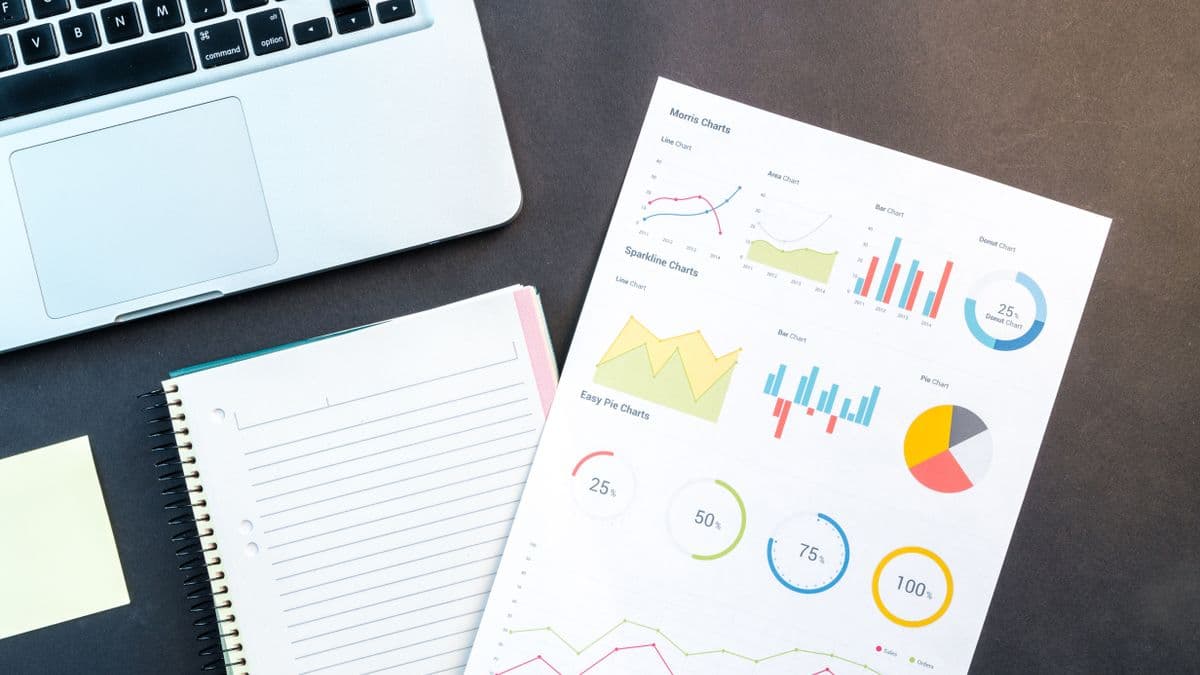 Desk with financial documents and calculator for funding quote